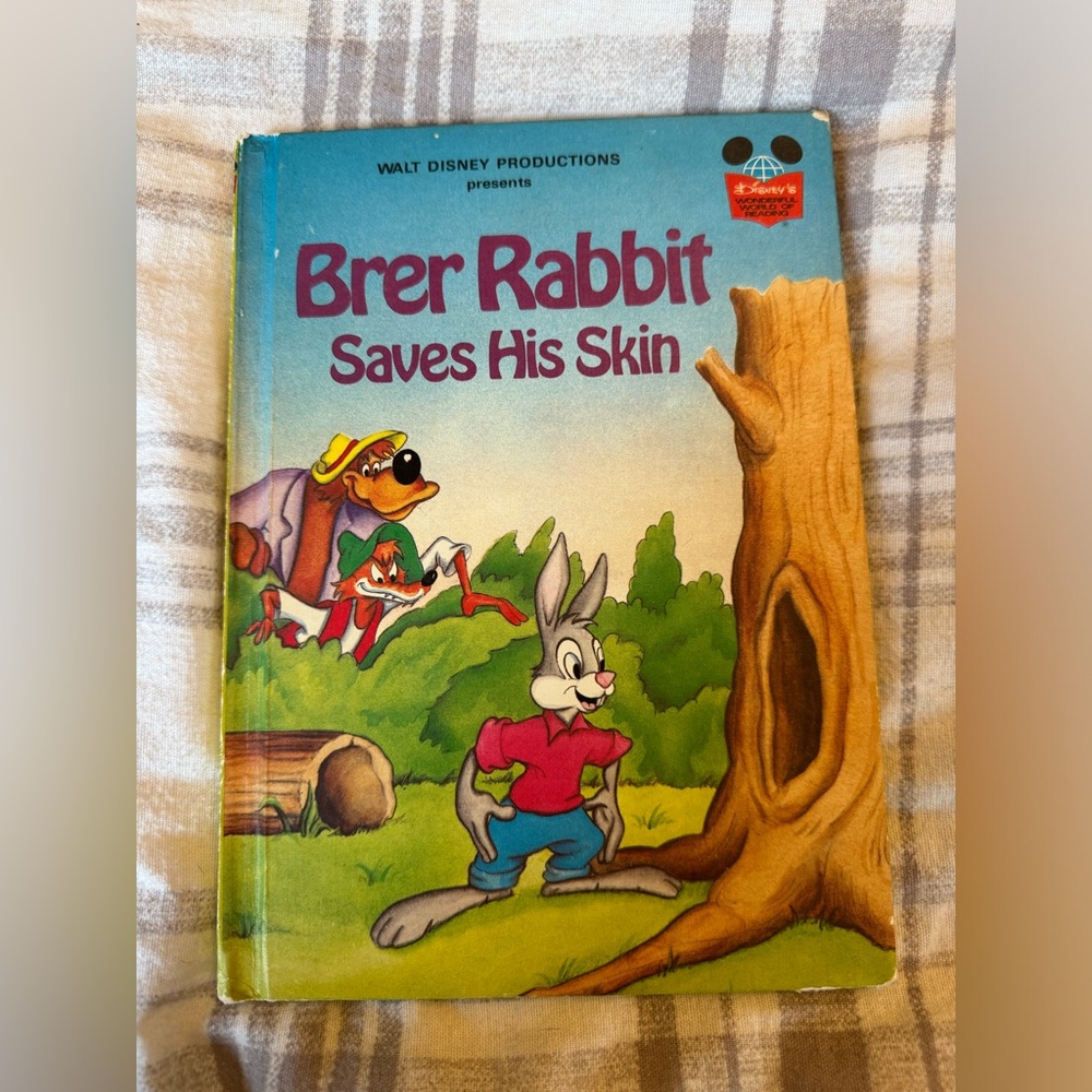 Brer Rabbit Saves His Skin vintage Disney book 1979